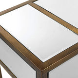 Reflect Console Table, Aged Gold
