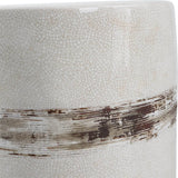 Comanche Garden Stool, Off-White
