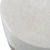 Comanche Garden Stool, Off-White