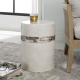 Comanche Garden Stool, Off-White