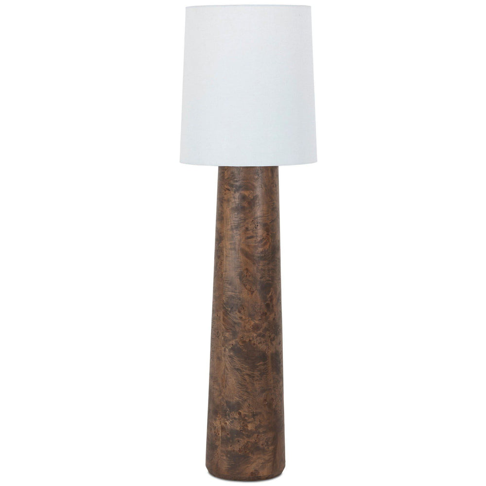 Daxton Floor Lamp, Dark Brown Mappa Burl by Amber Lewis x Four Hands