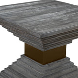 Andes Accent Table, Black Nickel-Furniture - Accent Tables-High Fashion Home
