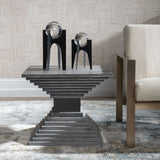 Andes Accent Table, Black Nickel-Furniture - Accent Tables-High Fashion Home