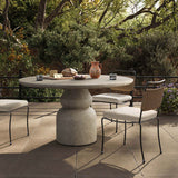 Faber Outdoor Dining Table, Aged Natural by Four Hands