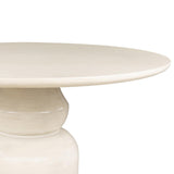 Faber Outdoor Dining Table, Glossy Cream