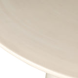 Faber Outdoor Dining Table, Glossy Cream