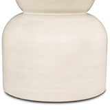 Faber Outdoor Dining Table, Glossy Cream