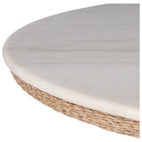 Palmara Outdoor Dining Table 55", White Marble by Four Hands — DET_1