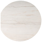 Palmara Outdoor Dining Table 55", White Marble by Four Hands — TOP_1
