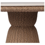 Palmara Outdoor Dining Table 55", White Marble by Four Hands — DET_1