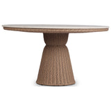 Palmara Outdoor Dining Table 55", White Marble by Four Hands — PRM_1