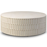 Callisto Outdoor Coffee Table, Aged White by Four Hands