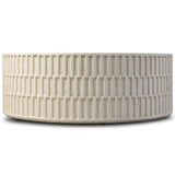 Callisto Outdoor Coffee Table, Aged White by Four Hands