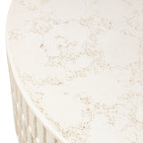 Callisto Outdoor Coffee Table, Aged White by Four Hands