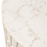 Callisto Outdoor End Table, Aged White by Four hands