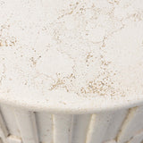 Callisto Outdoor End Table, Aged White by Four hands