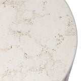 Callisto Outdoor End Table, Aged White by Four hands