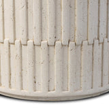 Callisto Outdoor End Table, Aged White by Four hands