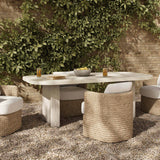 Alessandro Outdoor Dining Table, Cream by Four Hands