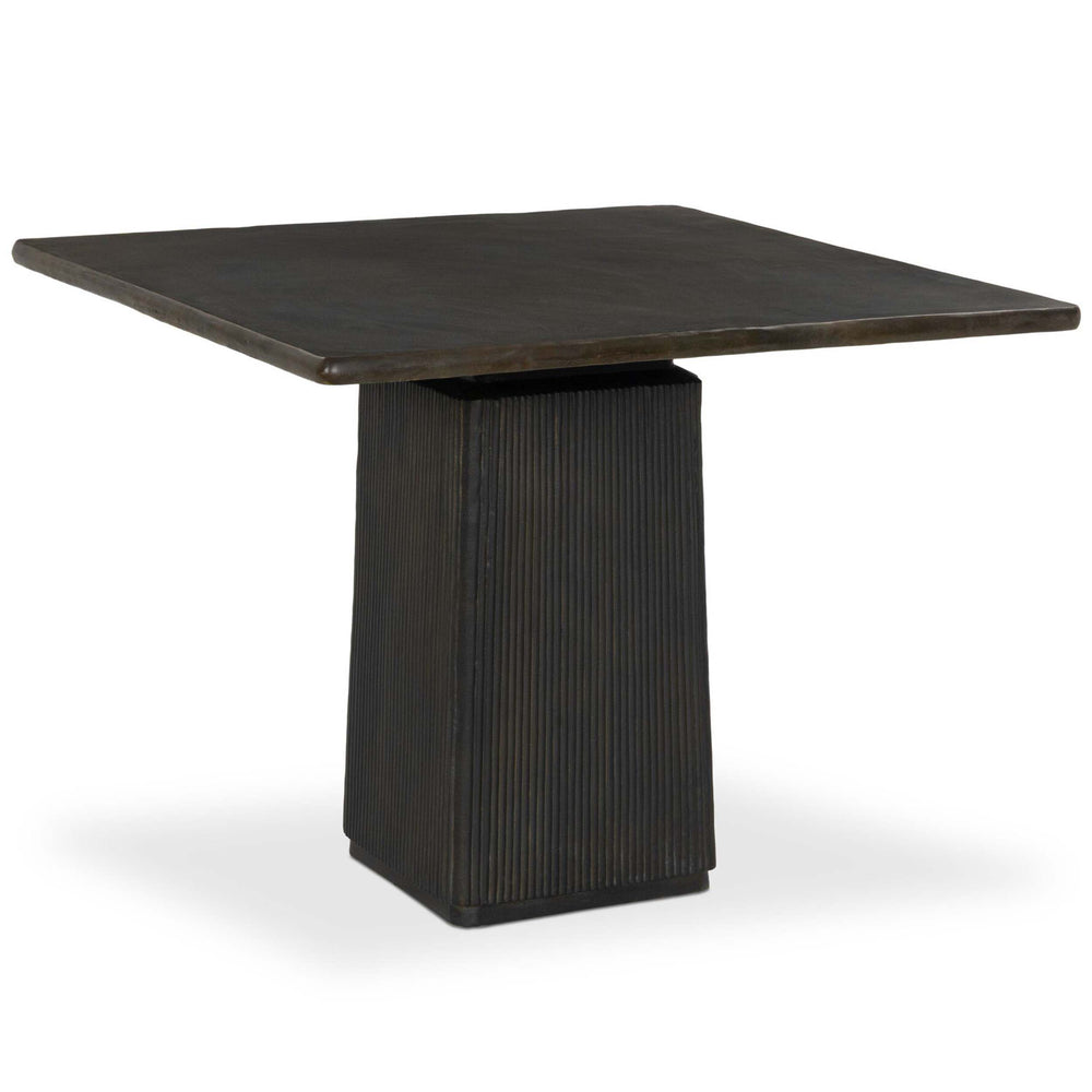 Althea Outdoor Dining Table, Textured Bronze by Four Hands