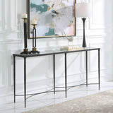 Washington Console Table, Rustic Black