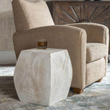 Grove Accent Stool, Ivory-Furniture - Accent Tables-High Fashion Home