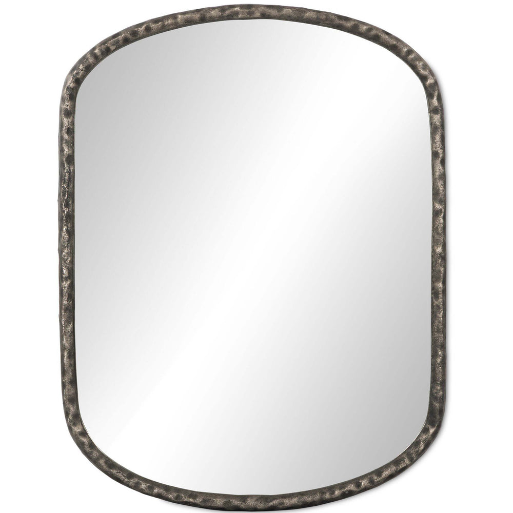 Gabriel Wall Mirror, Hammered Aluminum by Four Hands