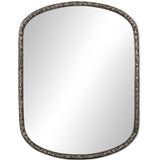 Gabriel Wall Mirror, Hammered Aluminum by Four Hands