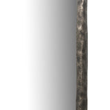 Gabriel Wall Mirror, Hammered Aluminum by Four Hands