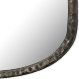 Gabriel Wall Mirror, Hammered Aluminum by Four Hands