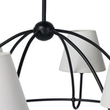 Larson Chandelier, Matte Black by Amber Lewis x Four Hands