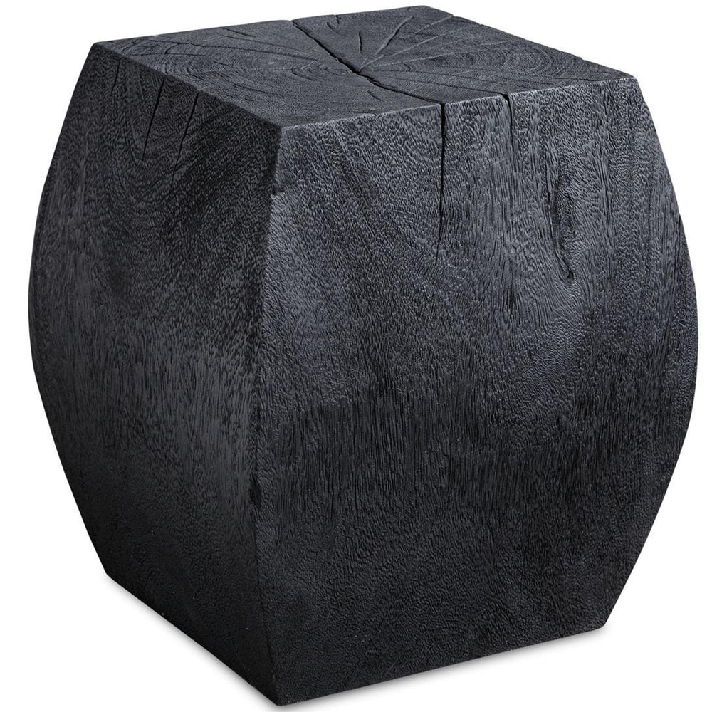 Grove Accent Stool, Black-Furniture - Accent Tables-High Fashion Home