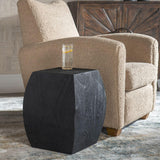 Grove Accent Stool, Black-Furniture - Accent Tables-High Fashion Home