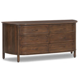 Divion 6 Drawer Dresser, Warm Brown by Four Hands