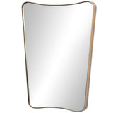 Hamza Wall Mirror, Aged Brass by Four Hands
