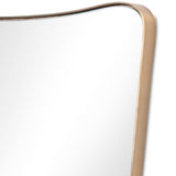 Hamza Wall Mirror, Aged Brass by Four Hands
