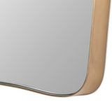 Hamza Wall Mirror, Aged Brass by Four Hands