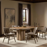 Rishi Dining Table, Washed Taupe by Four Hands