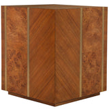 Seven Wonders Side Table, Multi Grain-Furniture - Accent Tables-High Fashion Home