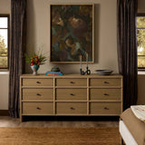 Analisa 9 Drawer Dresser, Sandy Oak by Four Hands