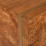 Seven Wonders Side Table, Multi Grain-Furniture - Accent Tables-High Fashion Home