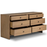 Analisa 6 Drawer Dresser, Sandy Oak by Four Hands
