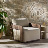 Arwen Outdoor Swivel Chair, Alessi Buff by Four Hands