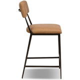 Somerson Leather Stool, Maestro Camel by Four Hands