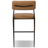 Somerson Leather Stool, Maestro Camel by Four Hands