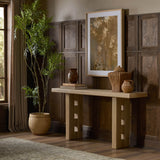 Ottie Console Table, Bleached Oak by Four Hands