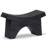 Tonga Accent Stool, Black by Four hands
