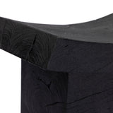 Tonga Accent Stool, Black by Four hands