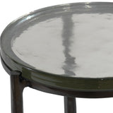 Eternity Indoor-Outdoor Accent Table, Gunmetal