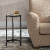 Eternity Indoor-Outdoor Accent Table, Gunmetal